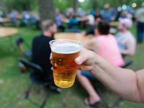 The Calgary Folk Festival beer gardens were photographed on Thursday July 26, 2018.  Gavin Young/Postmedia