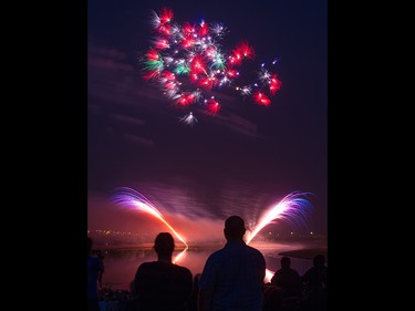 The opening night of the Globalfest Fireworks Festival celebrated Ukraine and lit up the sky above Elliston Park on Thursday August 16, 2018.