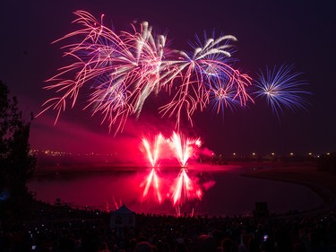 The opening night of the Globalfest Fireworks Festival celebrated Ukraine and lit up the sky above Elliston Park on Thursday August 16, 2018.