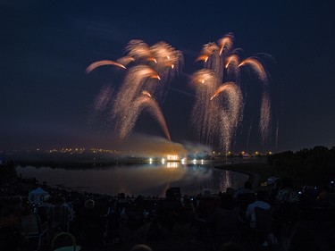 The opening night of the Globalfest Fireworks Festival celebrated Ukraine and lit up the sky above Elliston Park on Thursday August 16, 2018.