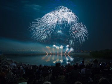 The opening night of the Globalfest Fireworks Festival celebrated Ukraine and lit up the sky above Elliston Park on Thursday August 16, 2018.