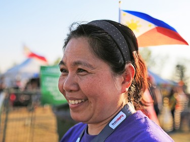 Leticia Munday shows her Filippino pride at Globalfest on Tuesday, August 21, 2018. The Philippines put on the show fireworks show for the night.
