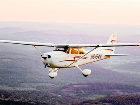 A Cessna 172 similar to the one in this file photo went missing on a flight between Edson and Westlock Aug. 12, 2018.
