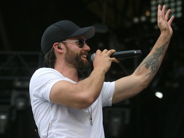 Chad Brownlee performs at the 3rd annual Country Thunder music festival held at Prairie Winds Park in northeast Calgary Friday, August 17, 2018. Dean Pilling/Postmedia