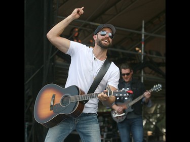 Chad Brownlee performs at the 3rd annual Country Thunder music festival held at Prairie Winds Park in northeast Calgary Friday, August 17, 2018. Dean Pilling/Postmedia