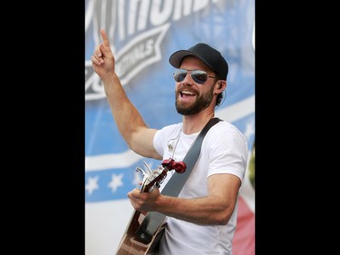 Chad Brownlee performs at the 3rd annual Country Thunder music festival held at Prairie Winds Park in northeast Calgary Friday, August 17, 2018. Dean Pilling/Postmedia