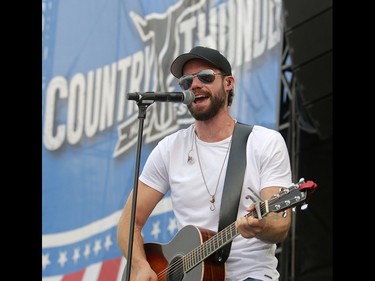 Chad Brownlee performs at the 3rd annual Country Thunder music festival held at Prairie Winds Park in northeast Calgary Friday, August 17, 2018. Dean Pilling/Postmedia