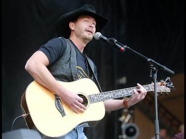 Canadian country star Paul Brandt made a special appearance during day three of the 3rd annual Country Thunder music festival held at Prairie Winds Park in northeast Calgary Sunday, August 19, 2018. Dean Pilling/Postmedia