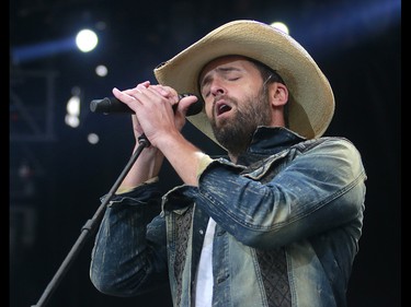 Country artist Dean Brody performs on day two of the 3rd annual Country Thunder music festival held at Prairie Winds Park in northeast Calgary Saturday, August 18, 2018. Dean Pilling/Postmedia