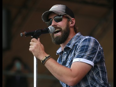 Drew Gregory performs at the 3rd annual Country Thunder music festival held at Prairie Winds Park in northeast Calgary Friday, August 17, 2018. Dean Pilling/Postmedia