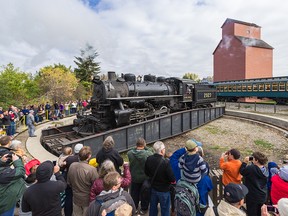 Heritage Park train turntable