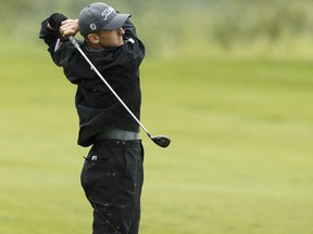 Jared du Toit, from Kimberley, BC, plays in the Syncrude Oil Country Championship at Windermere Golf and Country Club in Edmonton on Friday, August 4, 2017. Ian Kucerak / Postmedia