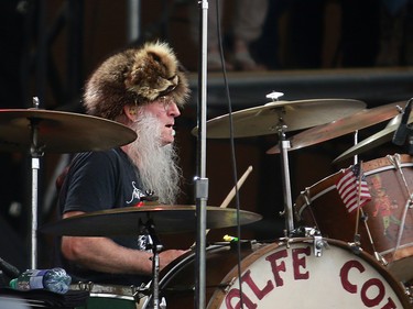 Fred Young, drummer with the Kentucky Headhunters, performs during day three of the 3rd annual Country Thunder music festival held at Prairie Winds Park in northeast Calgary Sunday, August 19, 2018. Dean Pilling/Postmedia