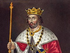 A 19th century portrait of King Edward II.