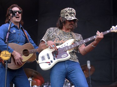 Mark Wystrach and Cameron Duddy from the band Midland, performs during day three of the 3rd annual Country Thunder music festival held at Prairie Winds Park in northeast Calgary Sunday, August 19, 2018. Dean Pilling/Postmedia