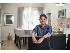 Oscar Liu in excited about his new townhome at the Octave in Livingston.