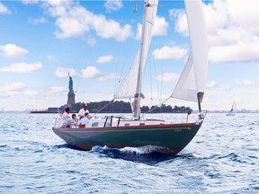 Tara at sail in New York Harbor. Courtesy, Steve MacNaull
