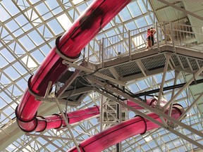 A view of one of the many waterslides at West Edmonton Mall, where a woman from Saskatchewan recently lost a finger after snagging her ring.