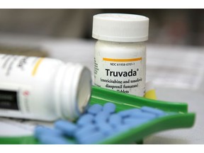 SAN ANSELMO, CA - NOVEMBER 23:  Bottles of antiretroviral drug Truvada are displayed at Jack's Pharmacy on November 23, 2010 in San Anselmo, California. A study published by the New England Journal of Medicine showed that men who took the daily antiretroviral pill Truvada significantly reduced their risk of contracting HIV.