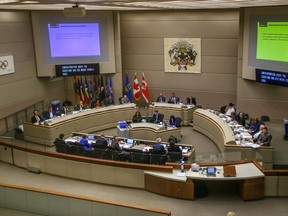 A view of Calgary council chambers on Sept. 24, 2018.