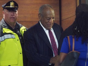 Bill Cosby arrives at the Montgomery County Courthouse on the second day of his sentencing hearing on Tuesday, Sept. 25, 2018, in Norristown, Pa.