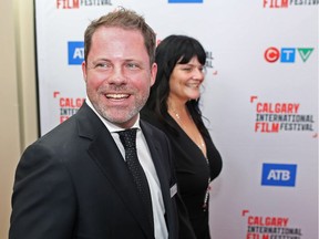 Calgary International Film Festival Executive Director Steve Schroeder and Shannon Burch with ATB walk the red carpet at the Jack Singer Concert Hall on Wednesday September 19, 2018.  Gavin Young/Postmedia