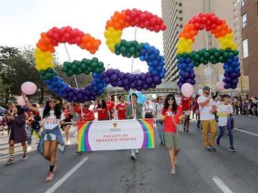 Thousands came out to watch and take part in Calgary's Pride Parade on Sunday, Sept. 2, 2018.