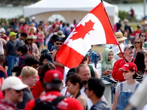 Statistics Canada released preliminary estimates Thursday that showed the country's population hitting 37.1 million on July 1, up 518,588 from a year earlier.