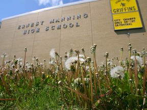 Ernest Manning High School in southwest Calgary is operating above 100-per-cent capacity.