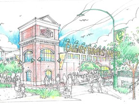 Artist's rendering of the new Calgary Farmers' Market location across from Winsport.