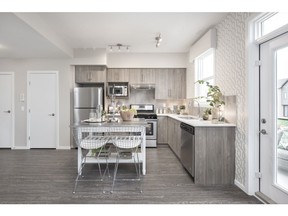 The kitchen in the Perola show home at Granite.