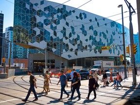 The New Central Library in downtown Calgary will open in November.