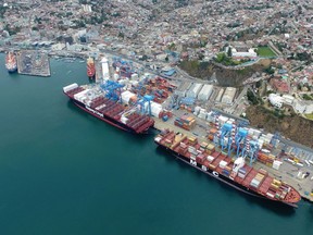 Neltume Ports, a subsidiary of Ultramar, operates in 16 port facilities and three stevedoring businesses primarily located in Chile and Uruguay. This photo shows the Terminal Pacífico Sur Valparaíso in Chile.
