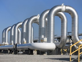 The Keystone Steele City pumping station, into which the planned Keystone XL pipeline is to connect to, is seen in Steele City, Neb.