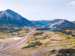 The western portion of the Jim Prentice Wildlife Corridor, unveiled Friday, Oct. 26, 2018. (Photo by Brent Calver)