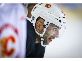 Calgary Flames captain Mark Giordano during practice on Monday, October 1, 2018. Al Charest/Postmedia