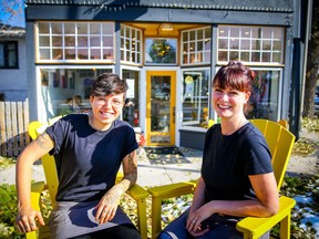 Off the Menu - Lexx Ambrose and Melissa Bakovic, co-owners of The Dandelion, a vegan cafe that recently opened in the Community of Ramsay. Al Charest/Postmedia