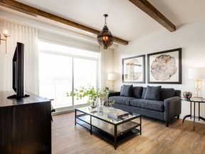 The great room in the Atwood show suite at Auburn Rise, by Logel Homes.