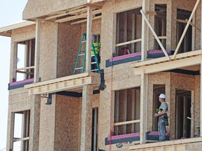 Multi-family building starts are up in Calgary.