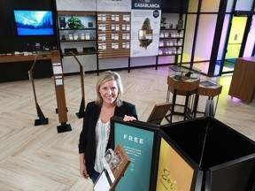 Nova Cannabis vice president Shelley Girard was photographed in the new Nova Cannabis store in Willow Park in Calgary on Monday October 15, 2018, two days before opening day.