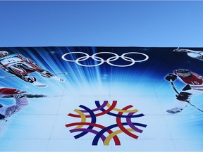 An Olympic mural on the Frank King Day Lodge at Canada Olympic Park was photographed on Monday, October 29, 2018. Gavin Young/Postmedia