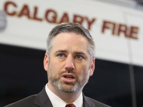 Paul Frank, Prosecutor for The City of Calgary, speaks to media in Calgary on Wednesday, October 31, 2018. The City of Calgary successfully prosecuted John Wade Jr for fire code violations and he was fined $40,000 and a $6,000 victim surcharge. Jim Wells/Postmedia
