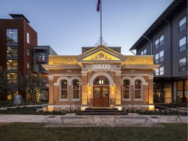 The exterior of Cured in the Pearl district in San Antonio. Now full of cafes, bars, boutiques and condos, the area north of downtown San Antonio was once home to the Pearl Brewery.  Courtesy Scott Martin