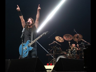 The Foo Fighters perform to a packed house at the Saddledome in Calgary on Tuesday, October 23, 2018. Dean Pilling/Postmedia