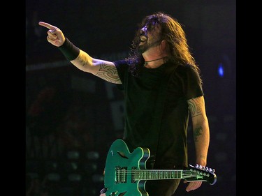 The Foo Fighters perform to a packed house at the Saddledome in Calgary on Tuesday, October 23, 2018. Dean Pilling/Postmedia