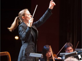 Conductor Gemma New at the CPO. Courtesy, Fred Stucker