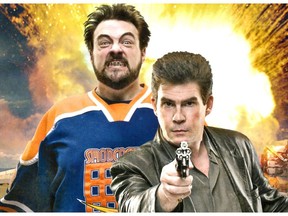 Comedians Ralph Garman and Kevin Smith who together act out something called the "Hollywood Babble-On"