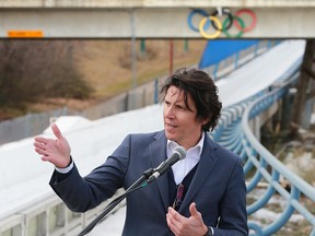 Christophe Dubi, IOC Olympic Games executive director, speaks at Canada Olympic Park on Wednesday, Oct. 24, 2018.