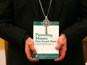 Calgary Catholic officials held a news conference on Protecting Minors from Sexual Abuse at the Catholic Pastoral Centre in Calgary on Wednesday October 10, 2018. Darren Makowichuk/Postmedia