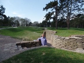 Susan Calder walked among the trenches at Vimy Ridge.